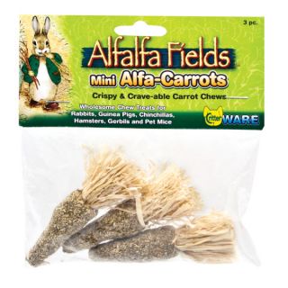 Critter WARE Alfalfa Fields™ Mini Alfa Carrots Chews   Treats   Small Pet