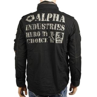 ALPHA Industries Arlington Jacke black Jacket Jacke Kapuze Vintage