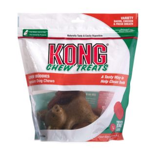 KONG Chew Buddies Dog Treats Variety Bag   Treats & Rawhide   Dog