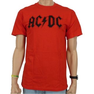 AC/DC   80s Band T Shirt, rot