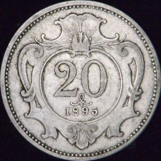 1895 XF Austria 20 Heller   KM# 2803      DM