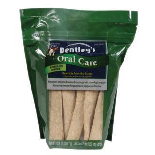 Dentley's Oral Care Rawhide Munchy Strips 50 count   Dental Care   Dog