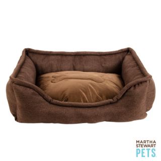 Martha Stewart Pets Linen Bolster Dog Bed