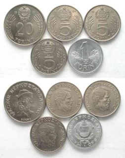 HUNGARY 1,5,20 Forint 1989 5 Forint 1983,84 # 67878