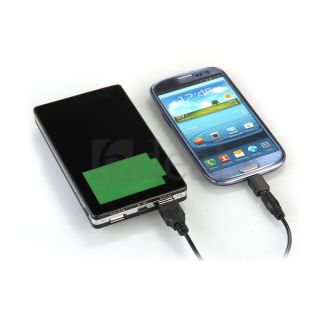 Ladekabel Mobil Ladegerät USB Externer Akku Power Bank 12000mAh f