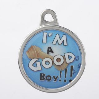 TagWorks Personalized Dome "Who's a Good Boy" Pet Tag   ID Tags   Collars, Harnesses & Leashes