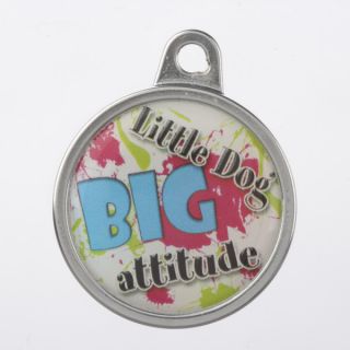 TagWorks Personalized Dome "Little Dog, Big Attitude" Pet Tag   ID Tags   Collars, Harnesses & Leashes