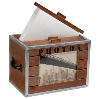 Photobox Fotobox Holz Fotoalbum Einsteckalbum 5fach Box Holzbox Antik