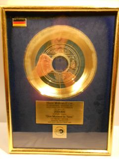 Whitney Houston One moment in Time German Gold Music Award goldene