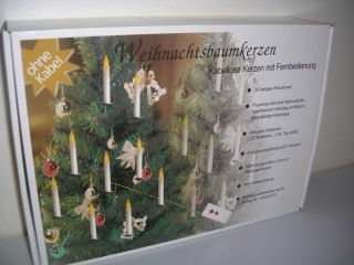 Weihnachtsbaumkerzen Baumkerzen kabellos Weihnachtsbaumbeleuchtung