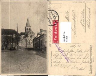 61468;Kirche in Prouvais Feldpost 1917