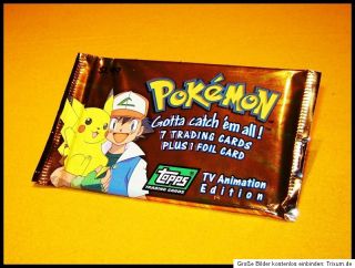 Pokemon Karten Topps Booster Pack von 1999 TV Animation Edition (Cards