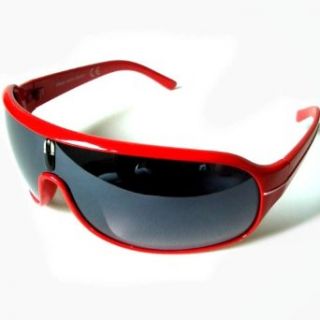 Rocktoo® Fashion Sonnenbrille Mod.13 Rahmen rot, dezente Spiegelung