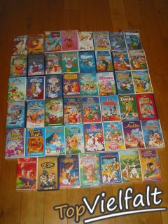 WALT DISNEY Filme wählen aus ca. 40 VHS Videos Sammlung Kinderfilme