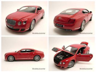 Bentley Continental GT 2008 rot, Modellauto 118 / Minichamps