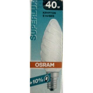 OSRAM Kerzenlampe 40W E14weiß Krypton gedreht S Küche