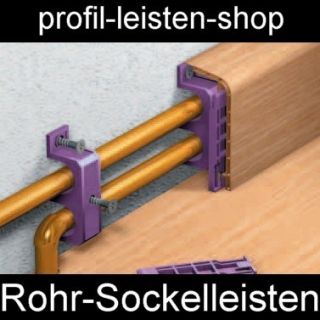 HEIZUNGS ROHR SOCKELLEISTEN ROHR VERKLEIDUNG 3 DEKORE