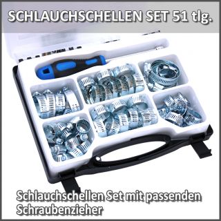 Schlauchschellen Set Schelle Schlauchschelle Schlauchklemme 51 tlg 02