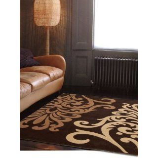 Velours Teppich Patina braun 120x170 cm Küche & Haushalt