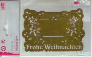 Embossing Metallschablone Weihnachten/ Nikolausstiefel