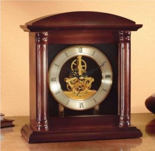 Kaminuhr Tischuhr Uhr mit sichtbarem Uhrwerk