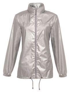 Windbreaker Sirocco Metallic von B&C + Windjacke + Full Zip