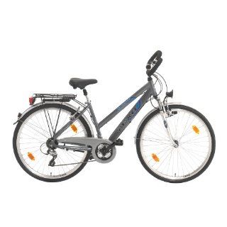 Texo Damen Trekking Fahrrad 71,1 cm (28 Zoll), Alu, gefedert, 24 Gang