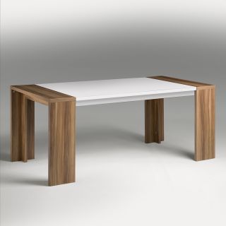 Design Esstisch 180*90 Tisch Esszimmer Wohnzimmer walnuß weiß UVP