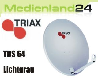 TRIAX TDS 64 cm (RAL 7035) Stahl Spiegel Antenne lichtg