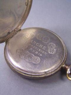 Taschenuhr Ancre De Precision 15 Rubis 800er Silber Schweiz 62,8 g