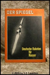 Spiegel 19/63 8.5.1963 Deutsche Raketen für Nasser