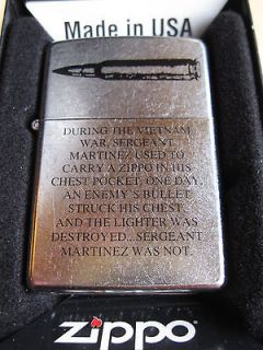 Zippo Vietnam War US Army Special Edition with Bullet and Sergeant