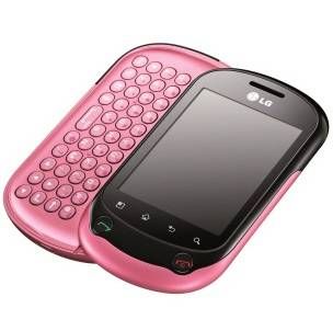 Handy LG C550 Optimus Chat Pink NEU & OVP + 2 GB Android 2.2.1