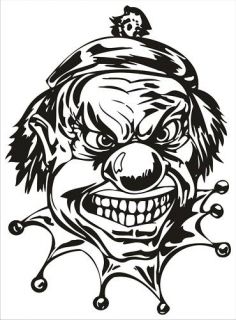 NEU*   Clown   Joker   Sticker   Aufkleber   01   50cm
