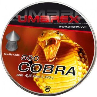 Diabolos Umarex Cobra für Luftgewehr, Kal. 4,5mm geriffelt, 500