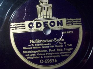 SYMPHONIE ORCH. Nußknacker Suite Op. 71 Odeon 78rpm 12
