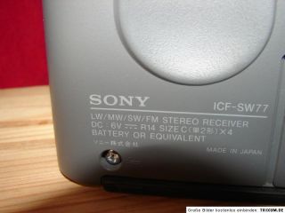 Sony ICF SW 77 Weltempfänger Sony ICF SW77
