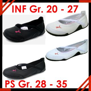 Puma Icon INF Ballerina Schuhe schwarz oder weiss 20 21 22 23 24 25 26
