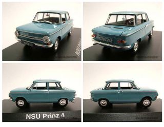 NSU Prinz 4 1963 hellblau, Modellauto 143 / Norev