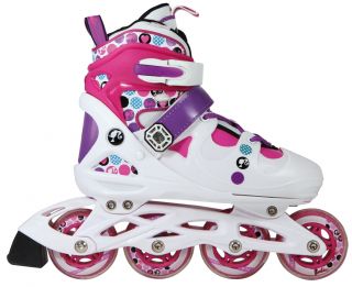 Barbie Inline Skates Fashion Dots 11 fuer Kinder verstellbar Gr 38 42