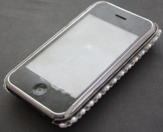 iPhone 3G 3GS STRASS Cover Hard Case BLING GLITZER leo