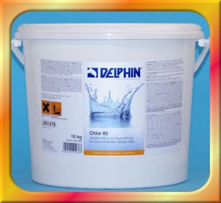 Chlor 85 Delphin Poolwasserpflege Tabletten 10 kg