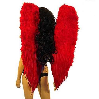 Gothic Engelsflügel rot 100x70 cm Fasching Karneval