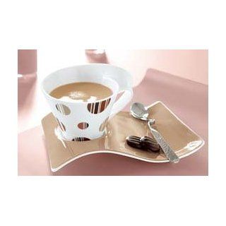 Villeroy&Boch Newwave Caffe Chocolate Drops Kaffee Set 3tlg mit