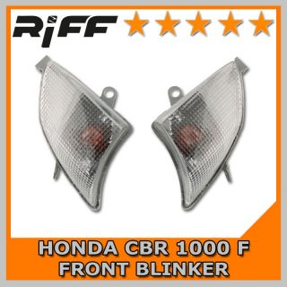 FRONT BLINKER HONDA CBR 1000 F 89 92 SC24 BLINKER VORNE WEISS KLAR