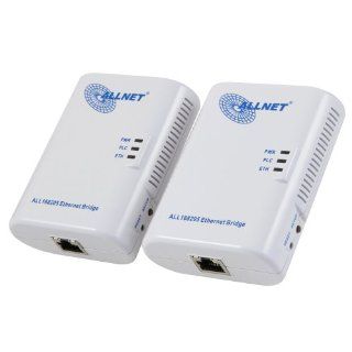 Allnet 200 Mbit Powerline Ethernet Bridge Bundle (Netzwerk aus der