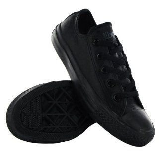 Converse CT All Star Dainty Ox Black Leather Youths Trainers 