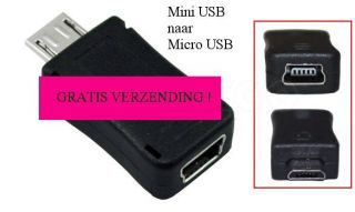 Adapter mini USB Buchse auf micro USB Stecker SKN6252