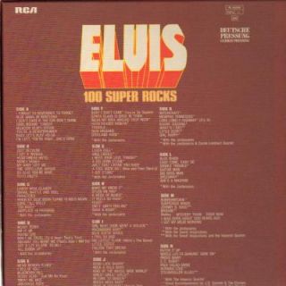 LP BOXElvis Presley,100 Super Rocks(RARE, W POSTER)[NM] (Rca Records