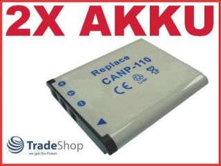 2x AKKU für Casio NP 110 Exilim EX ZR10 EXZR10 EX ZR 10